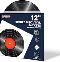 Vista 11 de Paquete de 50 fundas interiores de 3 capas para discos de vinilo, fundas LP de papel de arroz antiestáticas de 12 pulgadas para 33 RPM, fundas