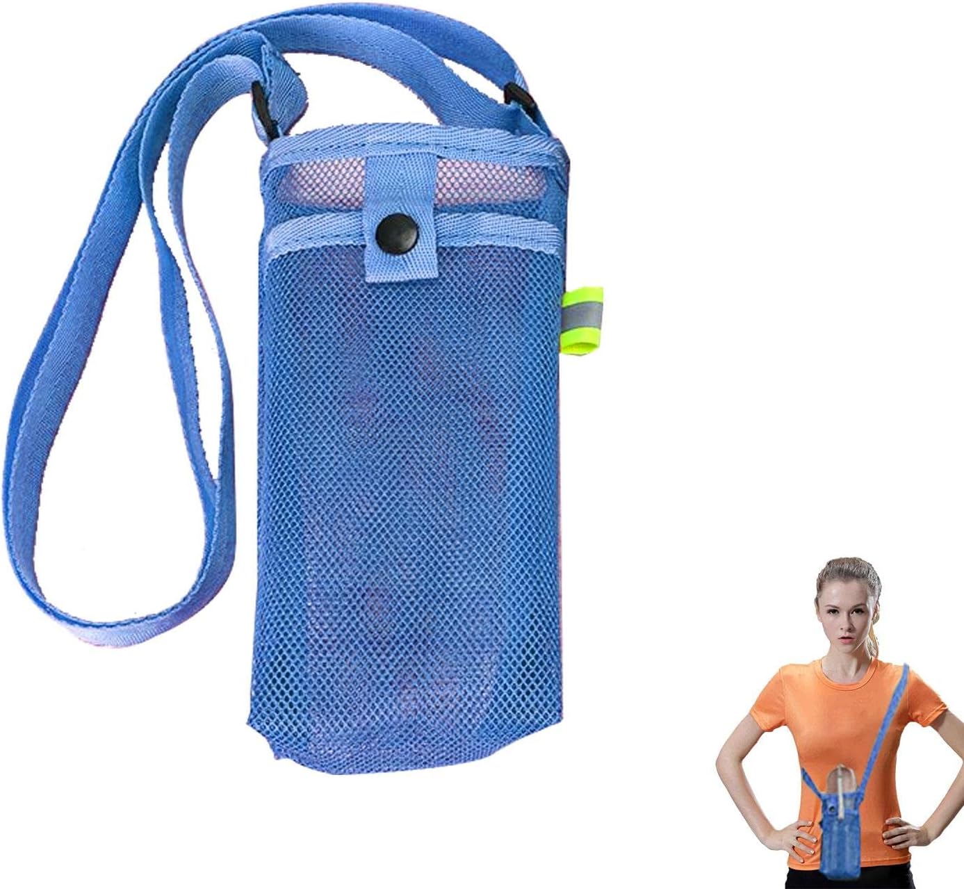Mgichoom Water Bottle Bag Cross Body Lightweight Foldable Mesh Water