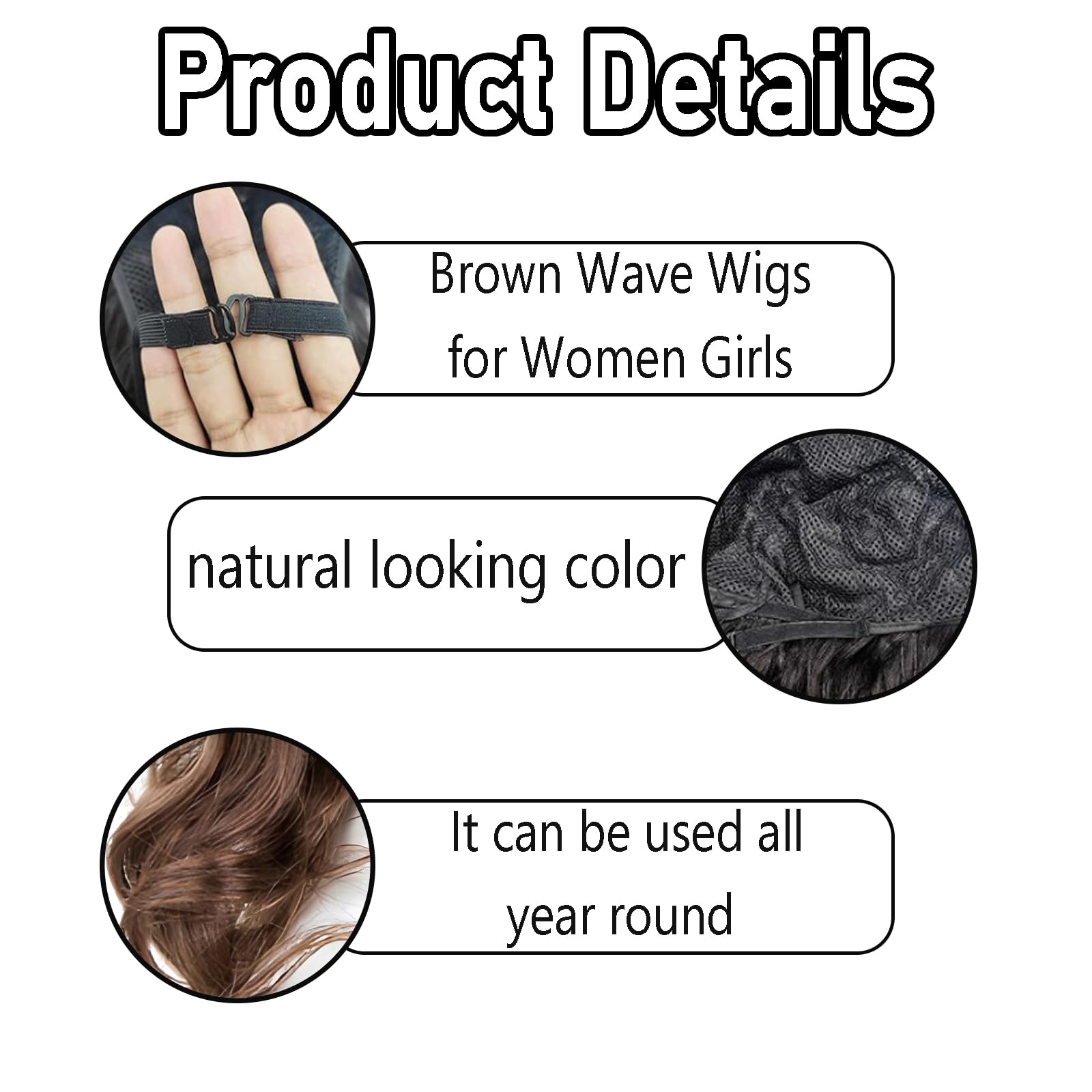 1 Pcs Ladies Wigs - Image 3