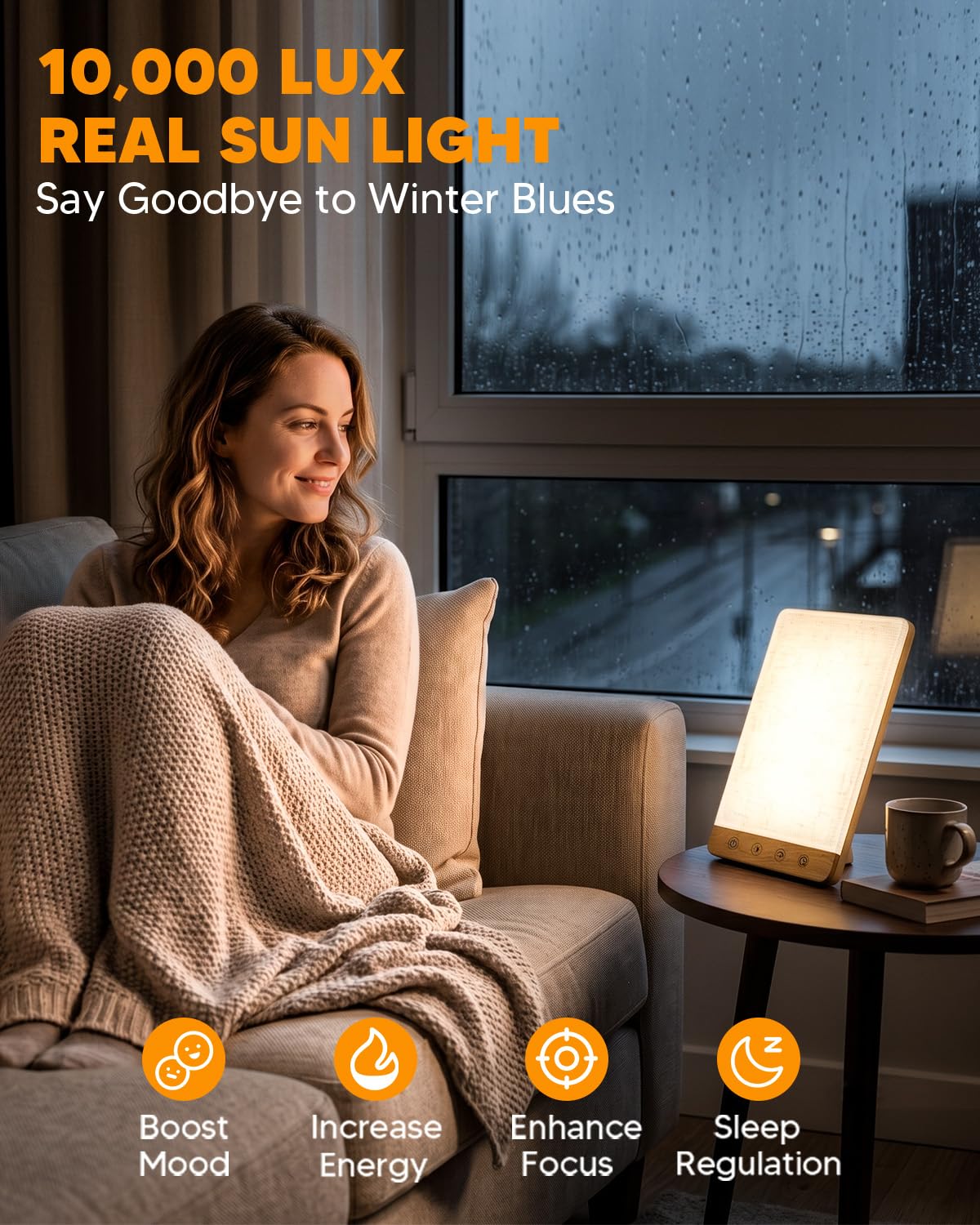 Light Therapy Lamp - 10000 Lux Sun Lamp -2 Light Therapy Lamp - 10000 Lux Sun Lamp -2