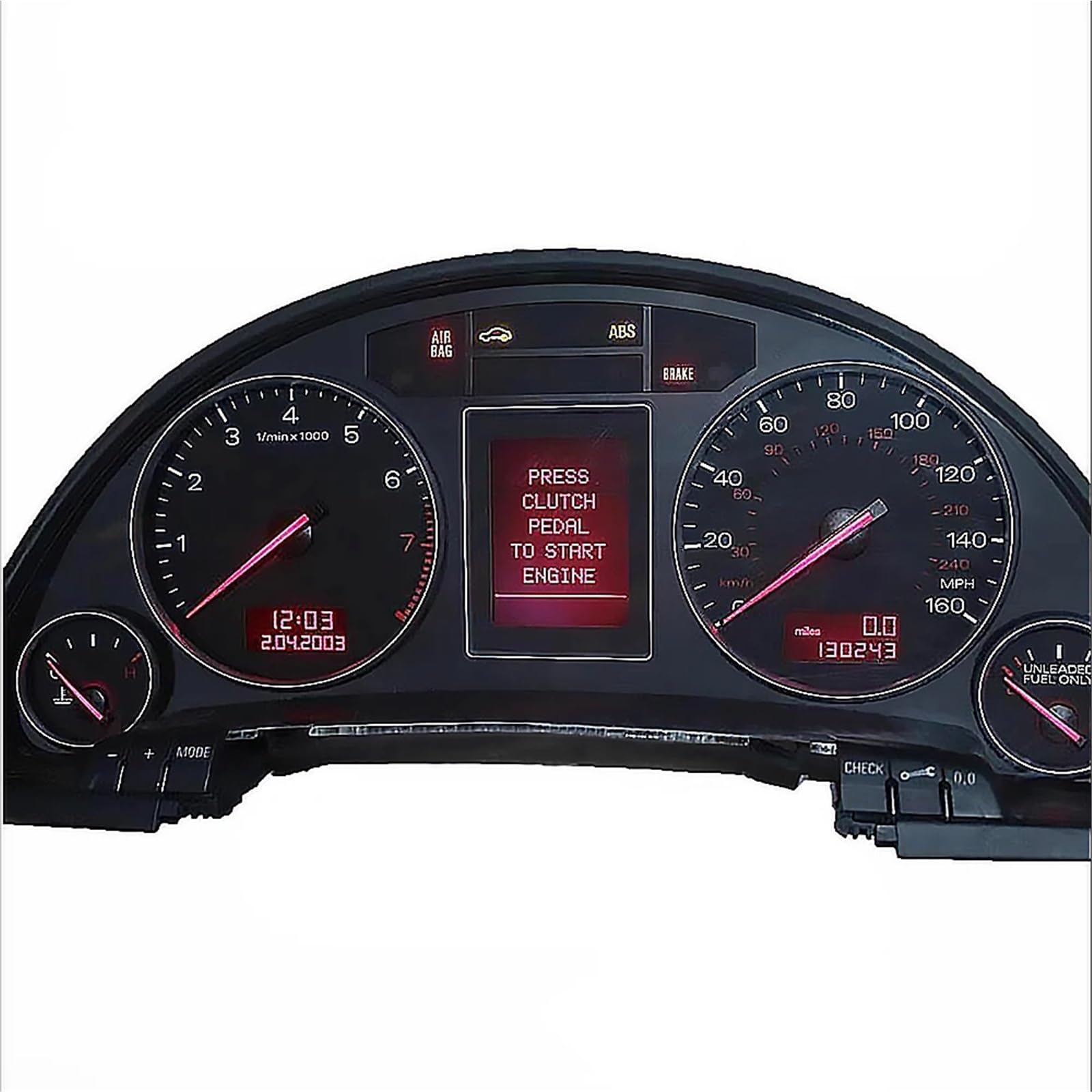 Smart Speedometer Fit Für Audi A4 B6 B7 Dashboard Tachometer Digital Reparatur Auto Bildschirm Instrument Cluster LCD Screen Display