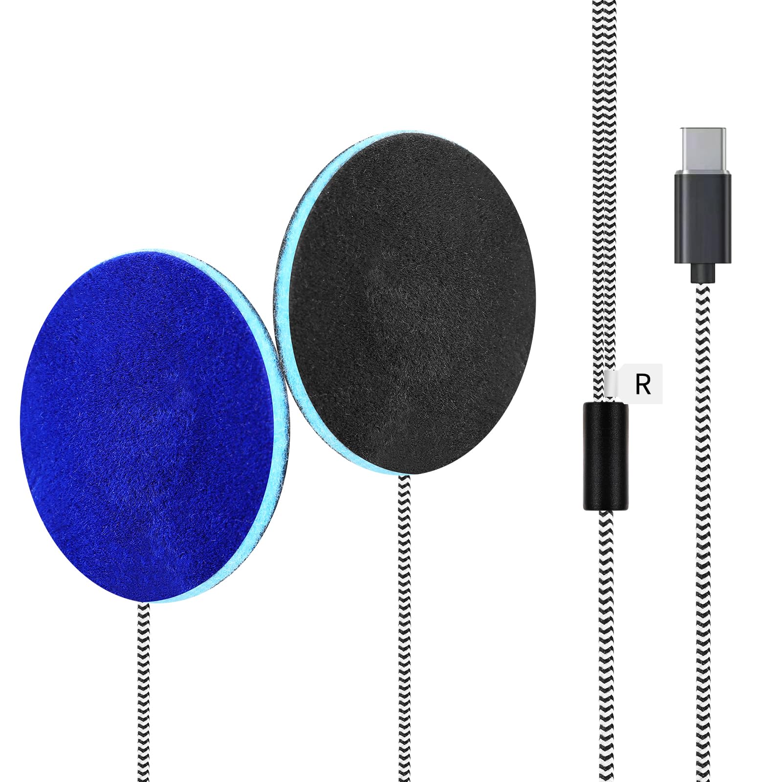 Sleep Ultra Thin Pillow Speakers with Stereo for Sleep Headphones. Headband Headphone Replacement (Straight TypeC)