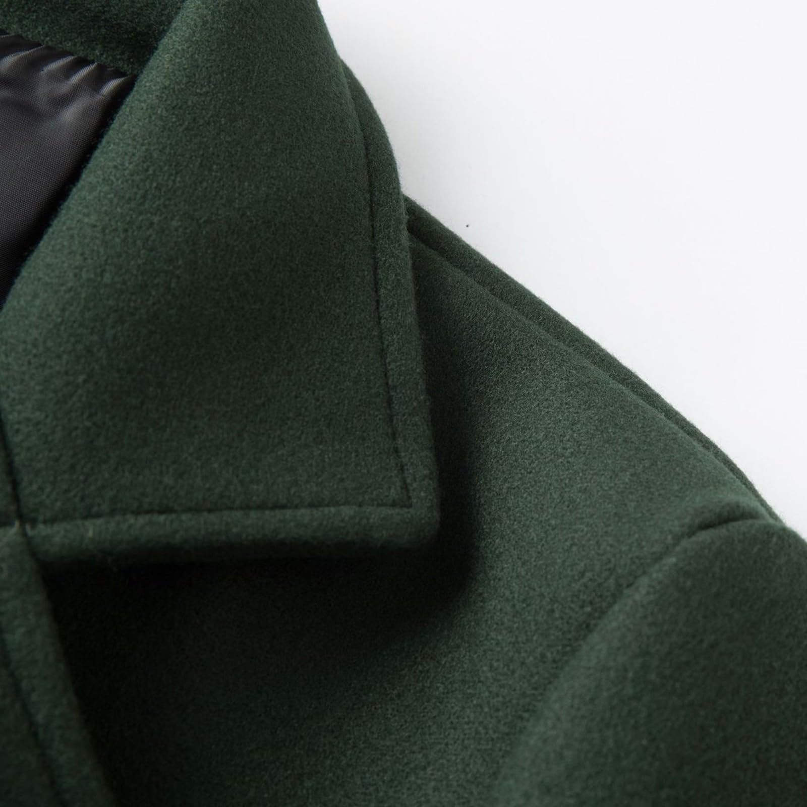 Abrigo de Lana de Hombre con Gorra Slim Fit Invierno Sobretodo Grosor Abrigos de Lana para hombres, para Invierno, Cálido, para el Tiempo Libre, Abrigos CáLido Para Hombre, Chaqueta de Abrigo Largo