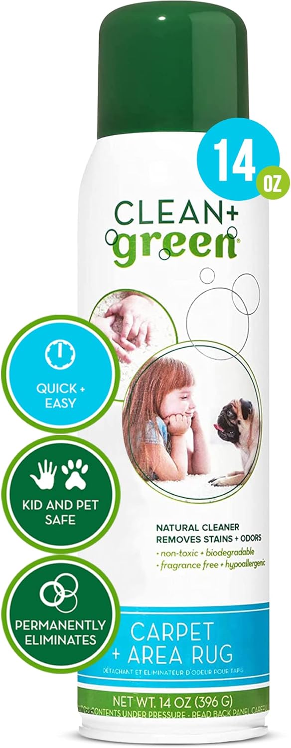 Clean+Green Carpet Cleaner Natural Stain and Odor Remover