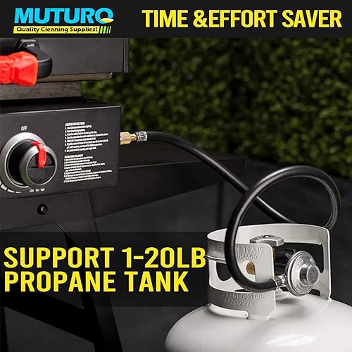 Miniatura 5 de Regulador de propano universal QCC1 de 3 pies, manguera de repuesto para la mayoría de parrillas de gas LP, calentadores, estufas de campamento y más