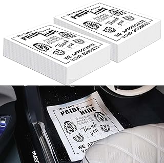 500Pcs Paper Floor Mats for Cars, Disposable White Automotive Floor Mats Kraft Paper, Waterproof