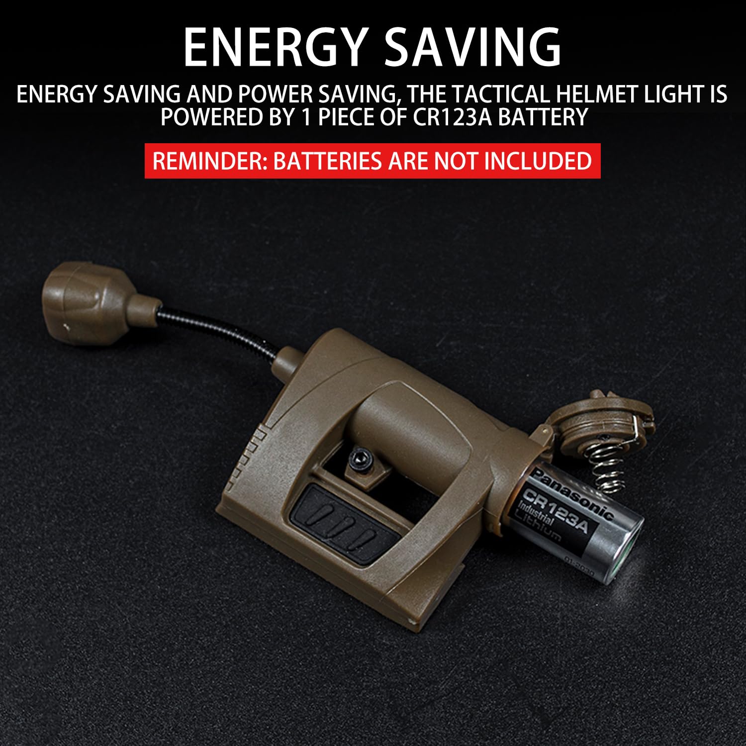Lampes de Casque Tactiques 4 Modes Vert/Rouge/Blanc/IR Lampe de Travail LED avec Support de Lampe de Casque Lampes de signalisation de Survie Pliables