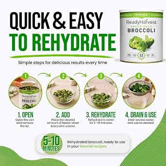 Ready Harvest Freeze-Dried Broccoli, #10 Can