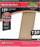 Vista 16 de Gator - Hojas de lijado multisuperficie de 9 x 11 pulgadas, grano 36, paquete de 25