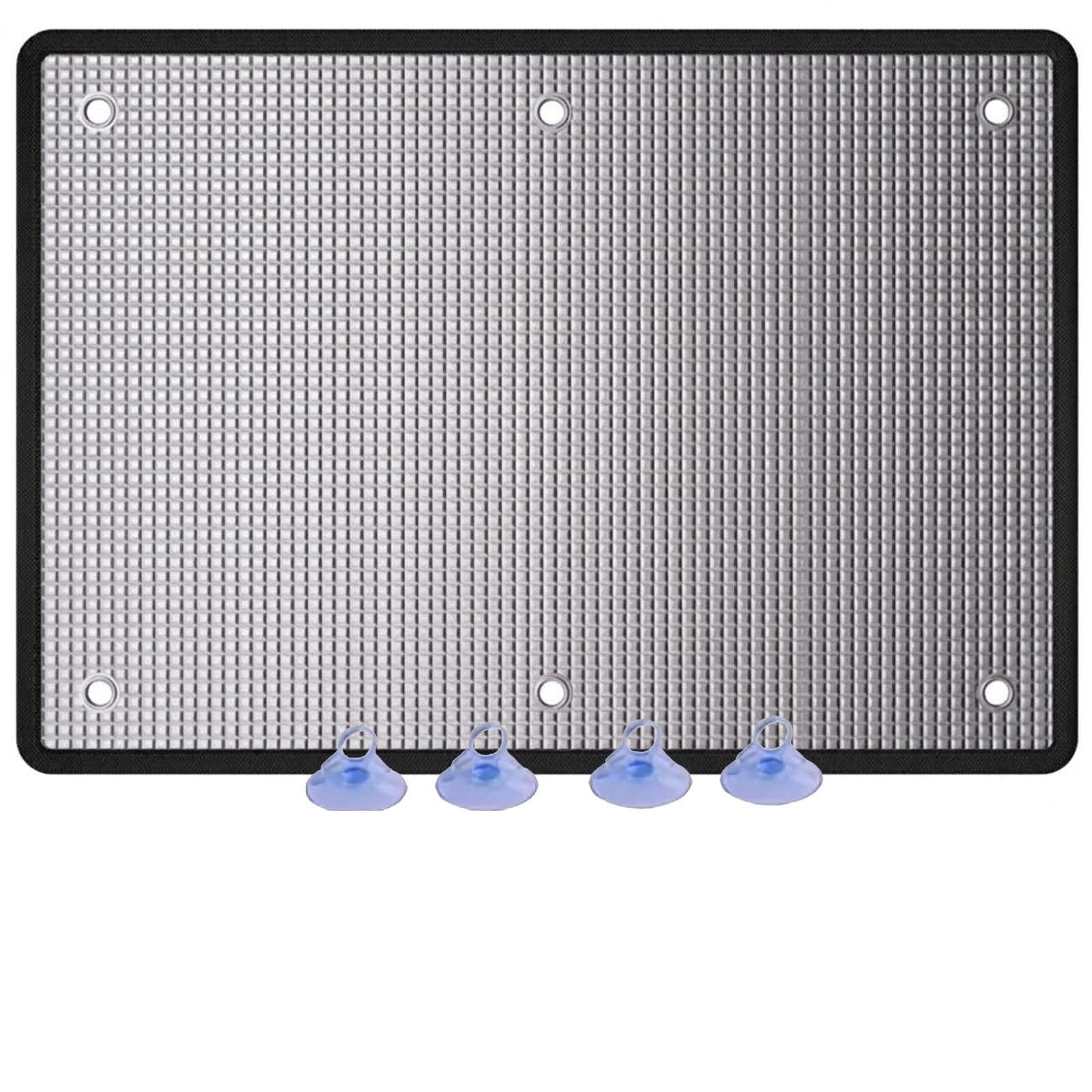 Window Insulation Film, Double Sided 9mm Aluminium Foil Window Film, Reflective Foil Window Tint with Suction Cups, Heat Shield Cover for Roof, Wall, Attic, Conservatory, Sun Blocking