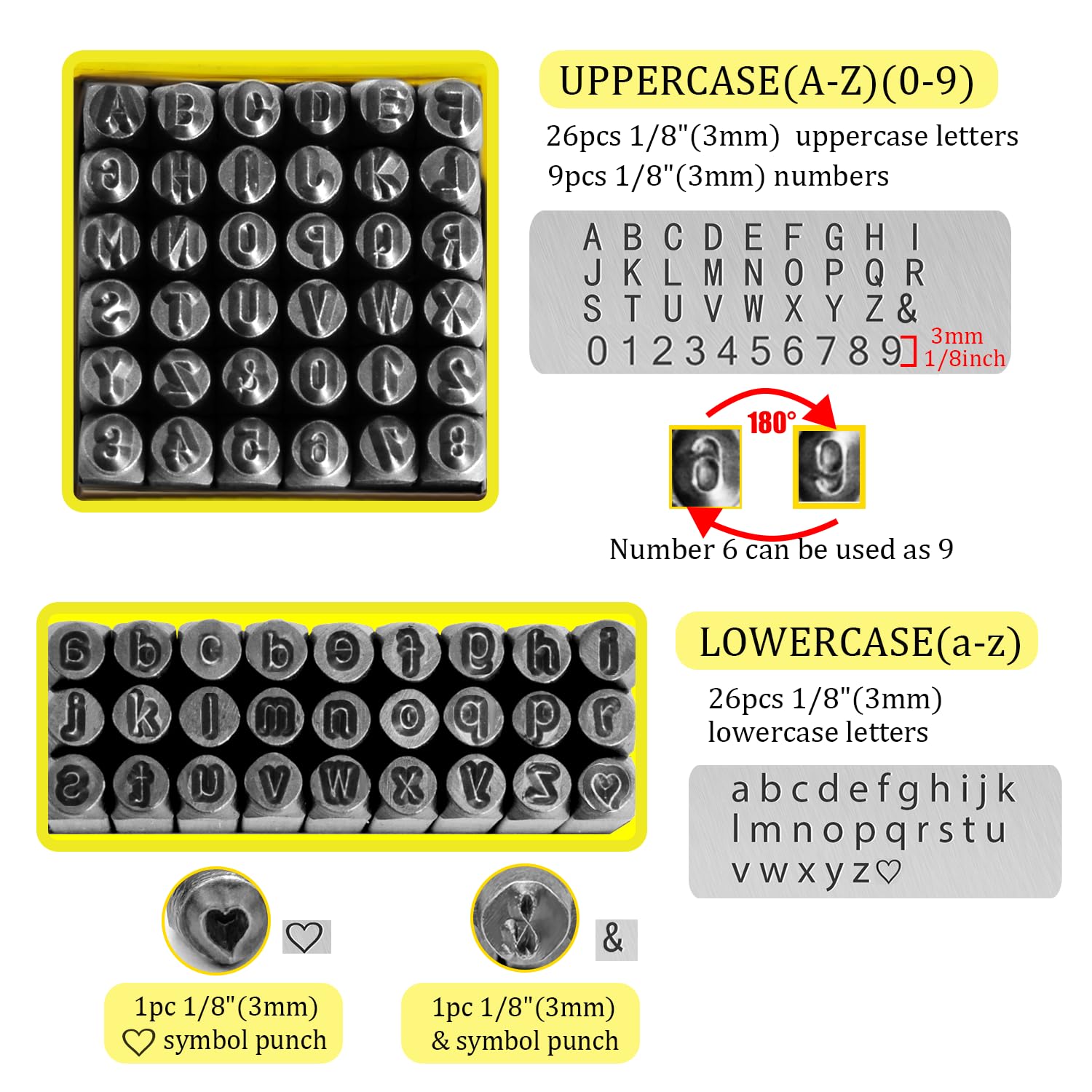 【AKM】テキストセット Amazon.com: Imkont 63pcs 1/8inch 3mm Metal Stamp Set with Bench