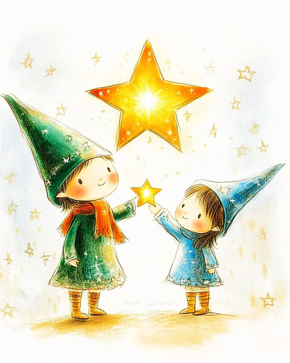 Liubaishi Multicolour Paint By Numbers For Adults, Starlight Little Wizard Theme, 40X50 Cm Acrylic Canvas Kit