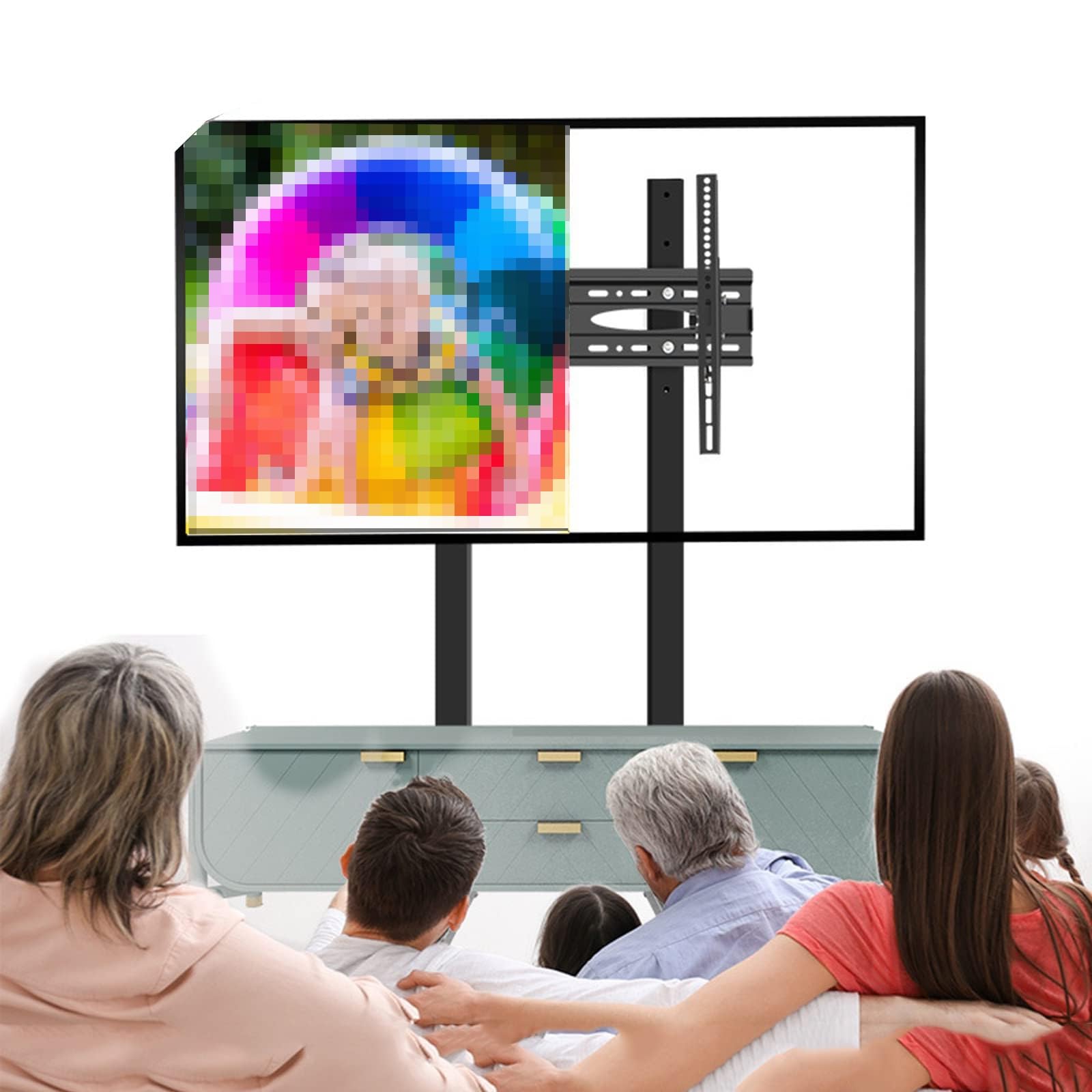 Support de sol universel pour téléviseur de 32 à 70 pouces à hauteur réglable