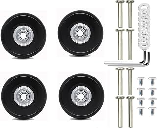 4 Stück Koffer Rollen Ersatz,50mm*18mm Ersatzrollen Für Koffer Universal