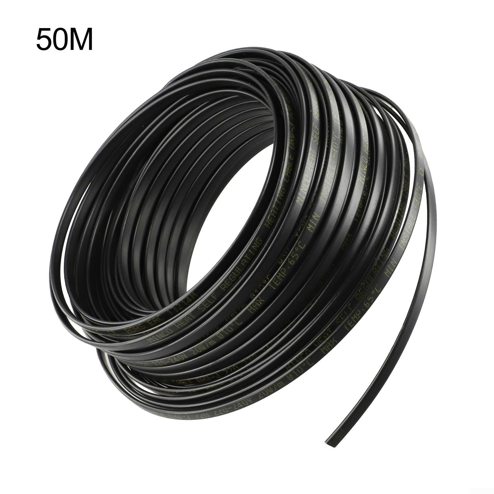 Cavo Riscaldante Autolimitante 50m 20W/M Antigelo(50M) | Tecnologia autolimitante, nessun termostato necessario, per per tubi domestici e drenaggio, per sicuro ed efficiente