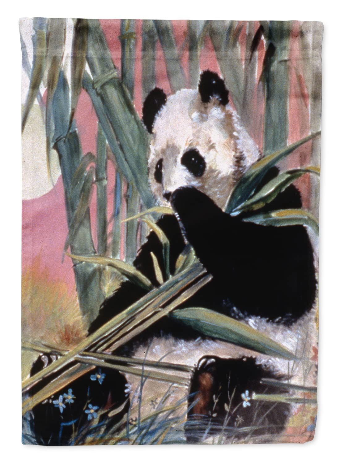 Panda géant drapeau de jardin multicolore pour décorer la façade