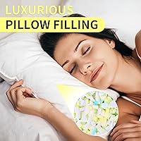 Vista 8 de Jecqbor Relleno de espuma viscoelástica triturada de 5 libras para puf, relleno de puf de alta densidad, relleno de espuma viscoelástica de alta