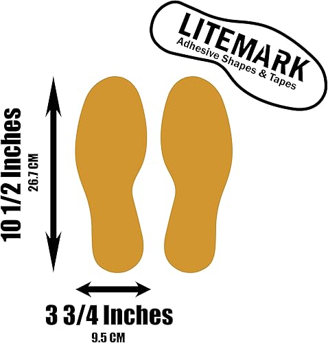 Vista 99 de LiteMark Calcomanías de vinilo duraderas con acabado brillante, tamaño mediano de 9 pulgadas, ideal para suelos, techos, paredes y la mayoría