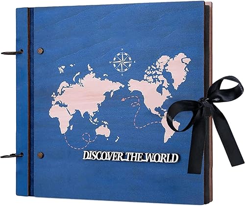 Miniatura 8 de ZEEYUAN Álbumes de fotos para fotos de 4 x 6 pulgadas con capacidad para 500 unidades, álbum de fotos de madera para fotos de 4 x 6 pulgadas, 500