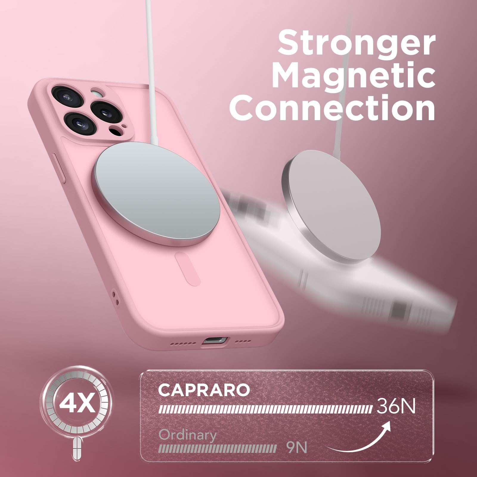 CAPRARO Magnetic for iPhone 15 Pro Case - Image 4