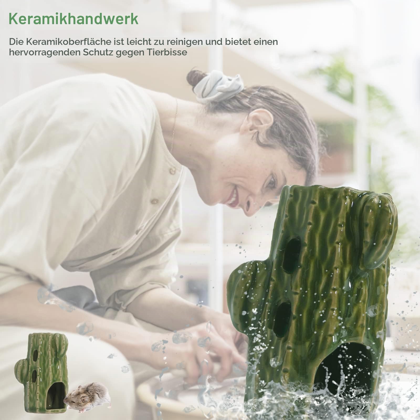 Hamster Wasserflasche Mit Ständer, 2-in-1 Verstellbare Hamster Trinkflasche, 80 ml, Meerschweinchen Trinkflasche für Glastank. Kein Tropfen, Kaufest. Mäuse, Ratten