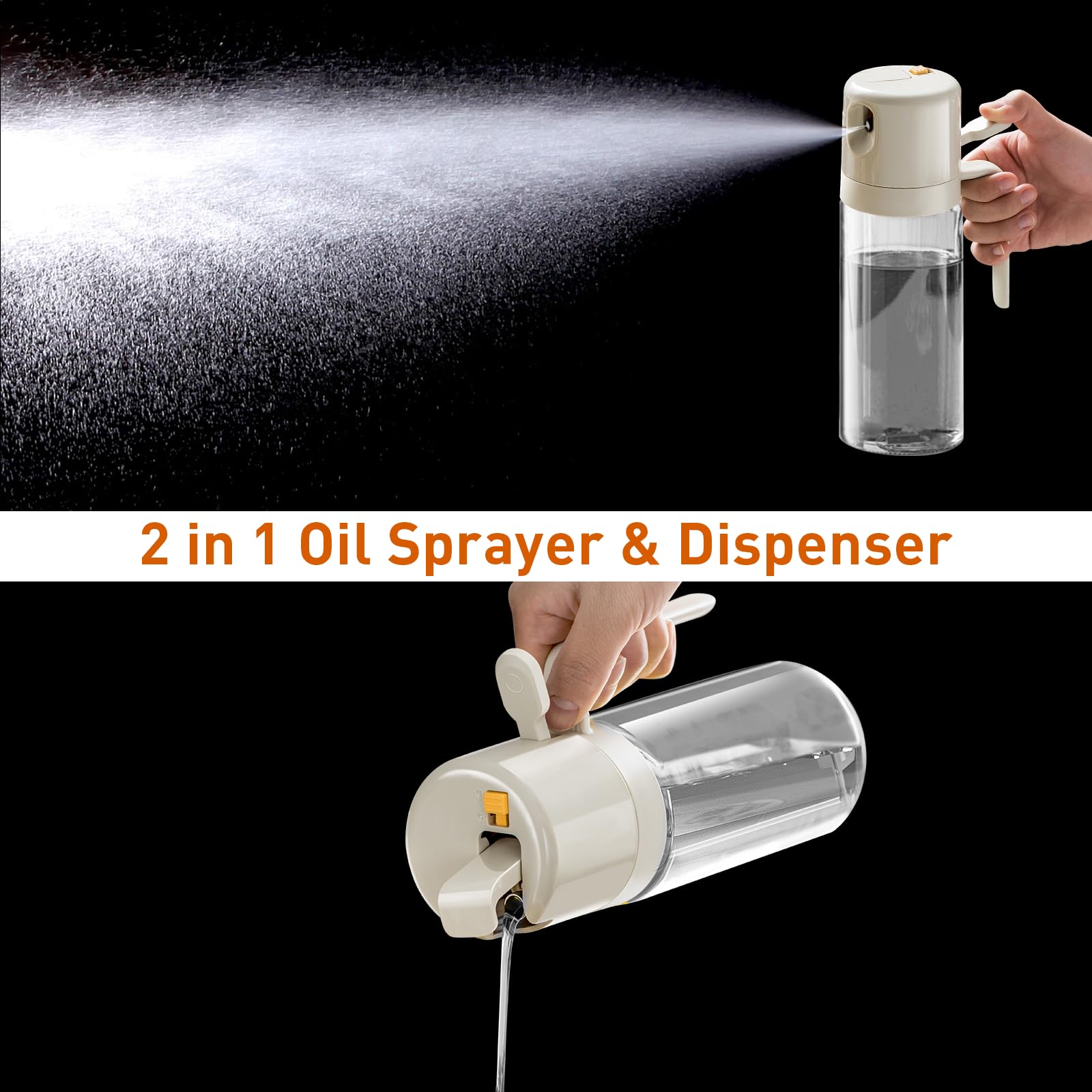 Spruzzino Per Olio In Vetro - Nebulizzatore Da Cucina Elegante Rosa Gold Per Olio E Condimenti - Foto 4