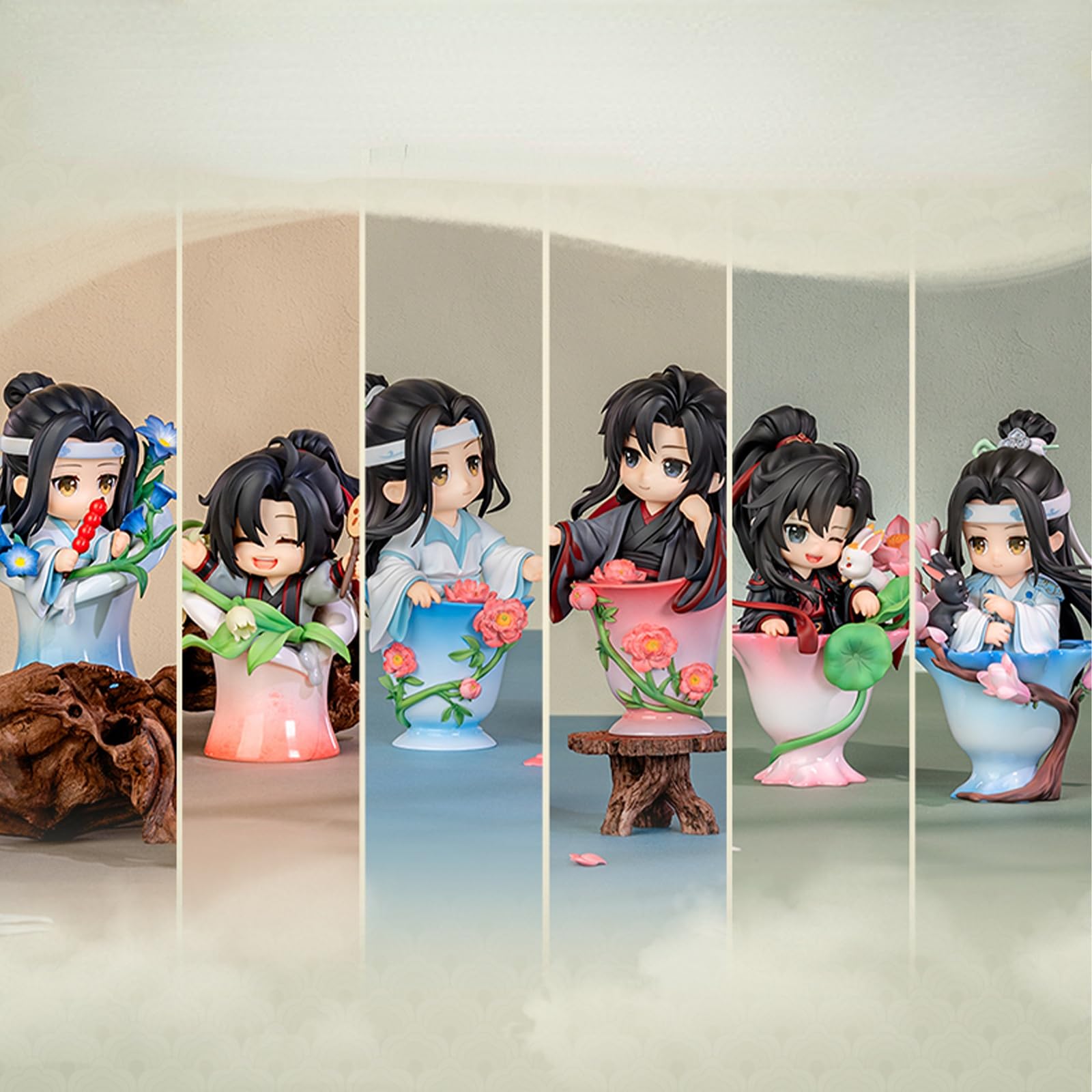 Amazon.com: Bahomu Whole Set Anime Blind Box, 6PCs Cute Mo Dao Zu