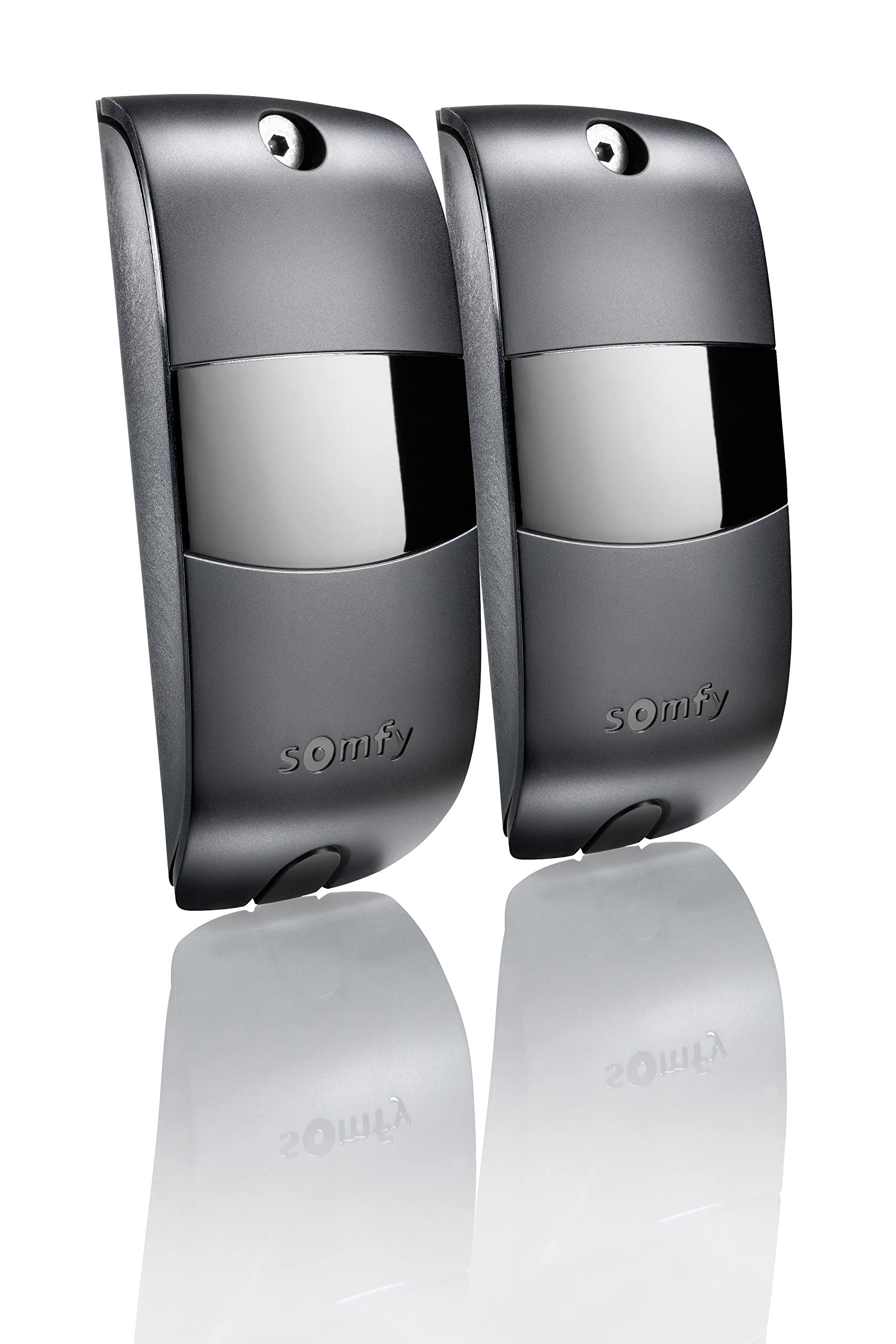 somfy 2400939 - Jeu de cellules photoélectriques & 2401584 - Feu Clignotant à LED Orange ou Blanc pour Portail ou Porte de Garage motorisés | Choix du clignotement Orange ou Blanc