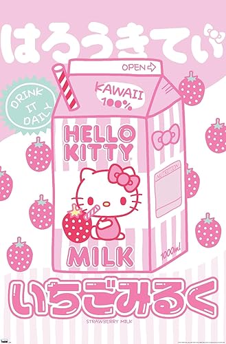 Hello Kitty and Friends - Kawaii Milk Wall Poster