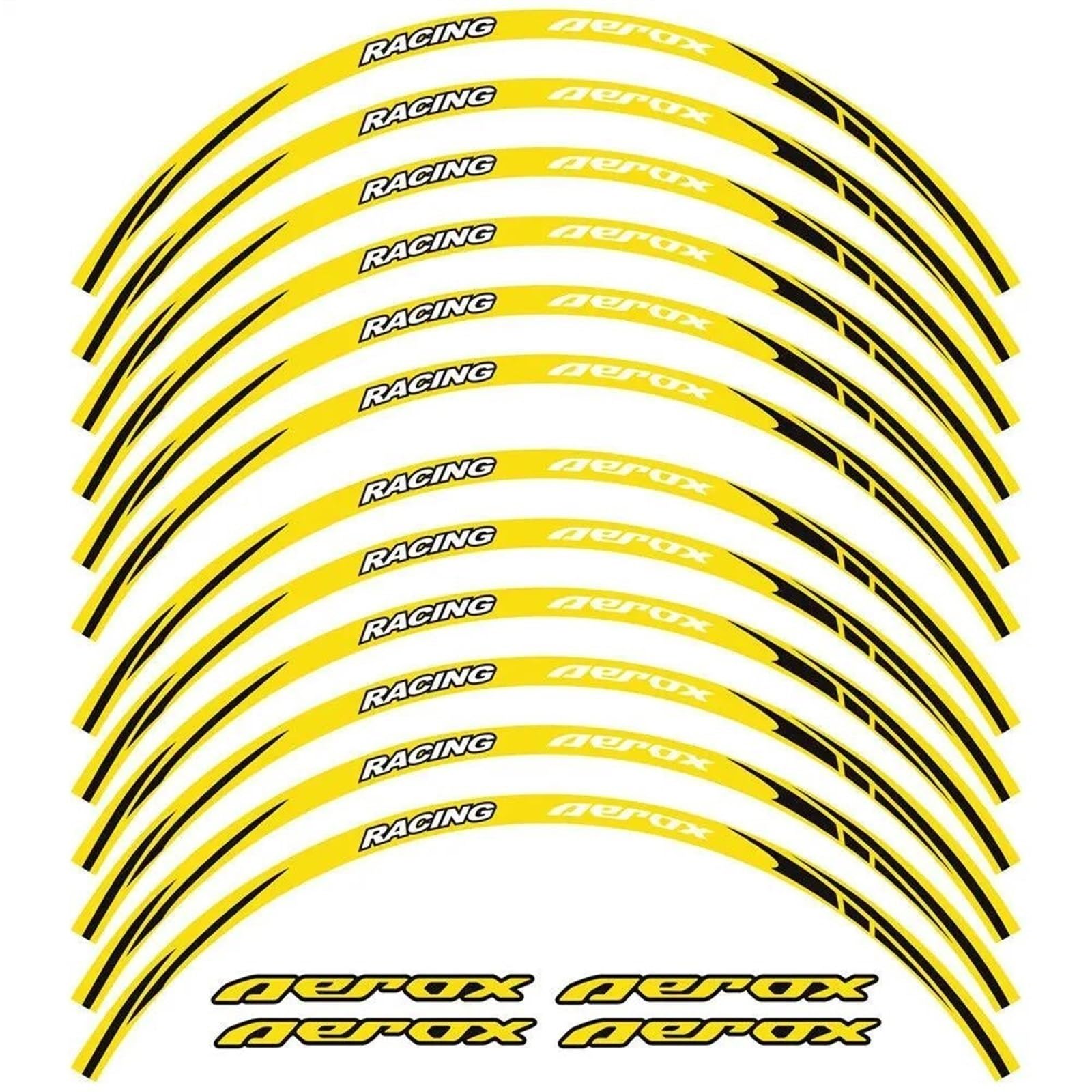 Motorcycle Wheel Sticker Decal Reflective Rim for Yamaha NVX155 for Aerox 155