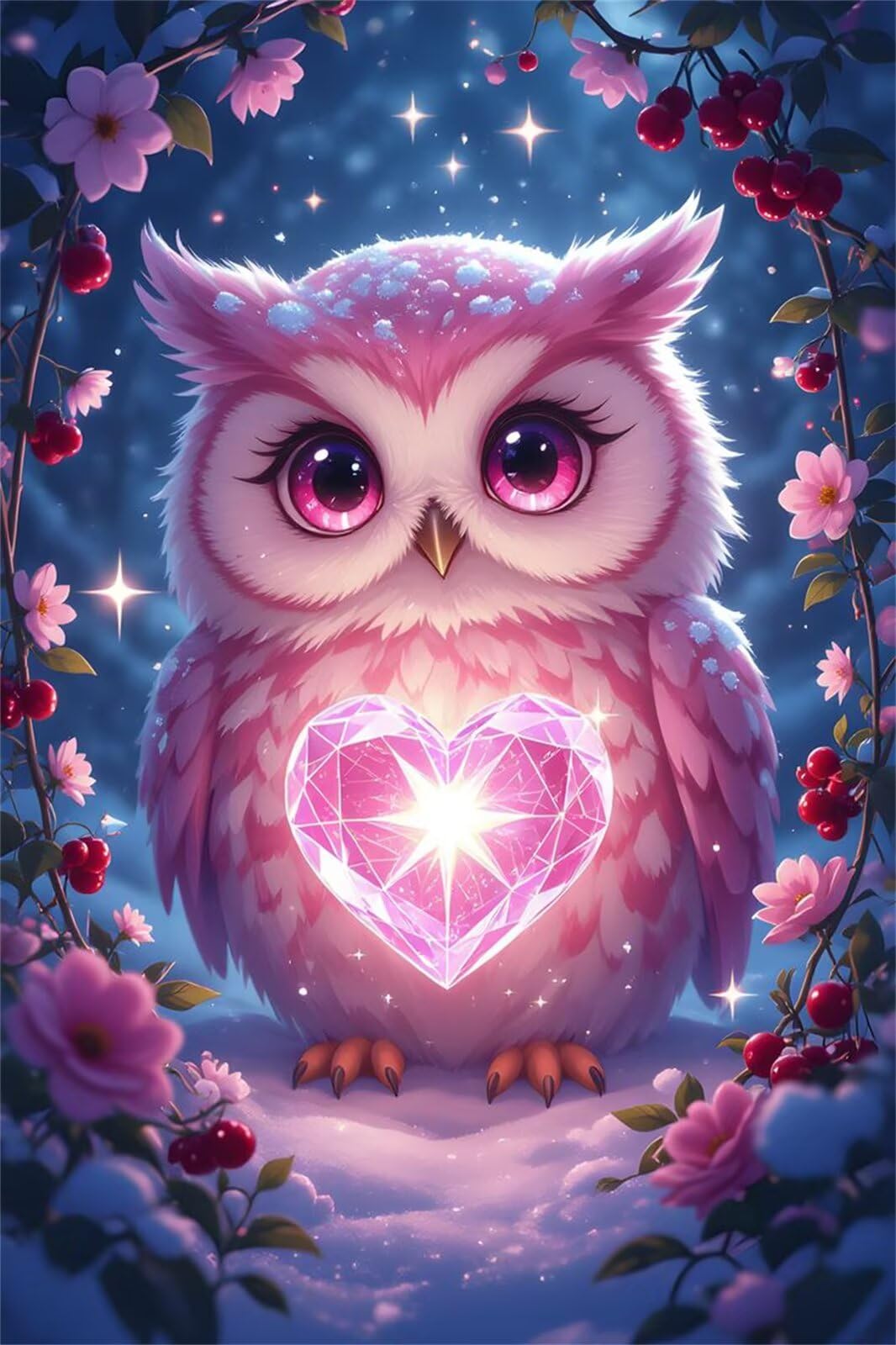 Puzzle 1500 sztuk sowa zwierząt kwiat, puzzle niemożliwe, łamigłówki, łamigłówki, gry logiczne dla całej rodziny, puzzle dla dorosłych 1500 sztuk 87 x 57 cm