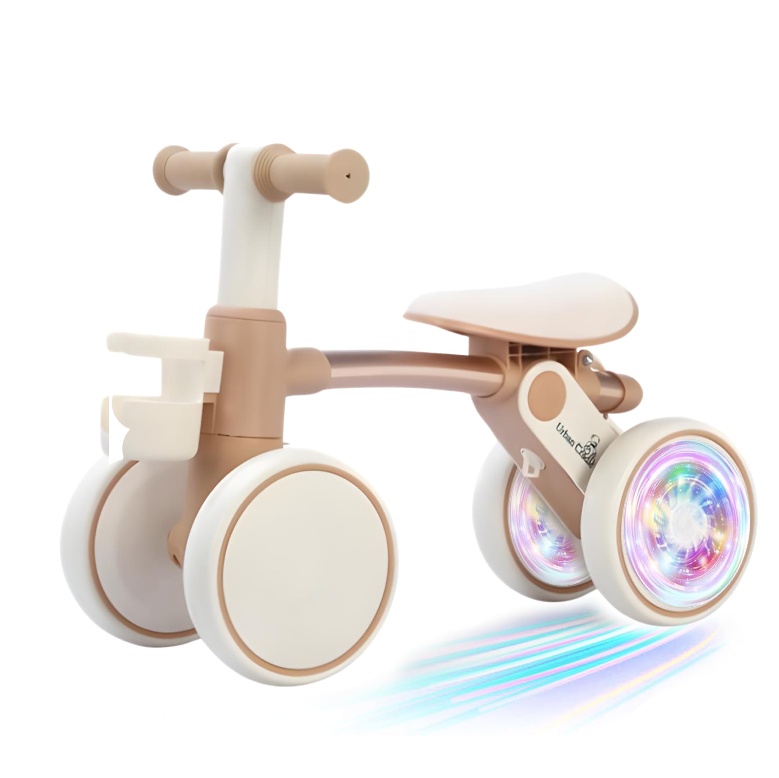 Urban Cradle Co. Balance Bike with Light-Up Wheels for Toddlers, 18+ Months, Adjustable Handle Bars & Seat, Sippy Cup Hold...