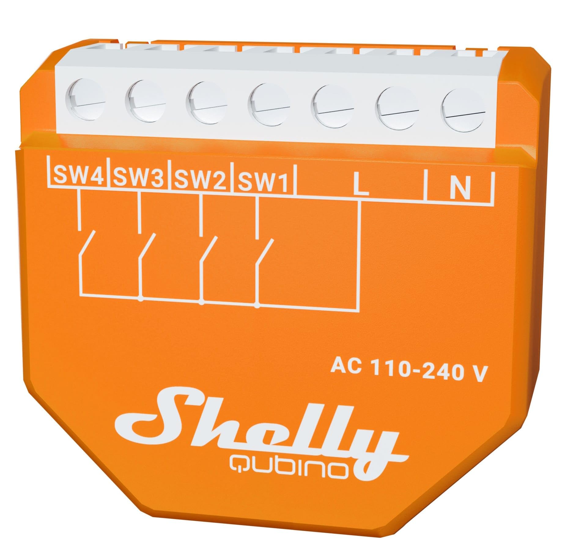 SHELLY Szenenaktivierer Wave i4, Unterputz, orange, 2 Stück
