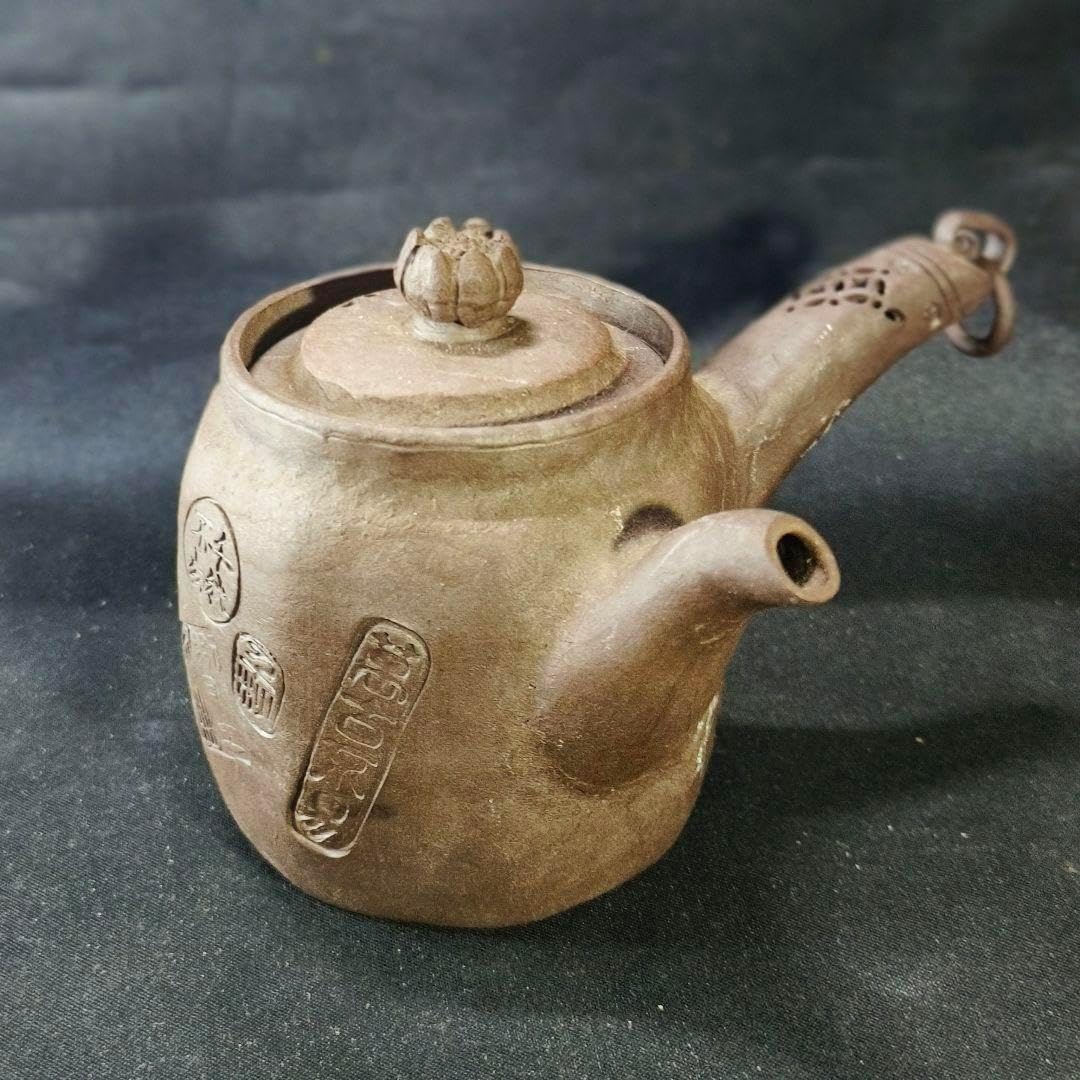 煎茶道具 萬古焼急須 作家物 手作り陶芸品 時代物 骨董 旧家