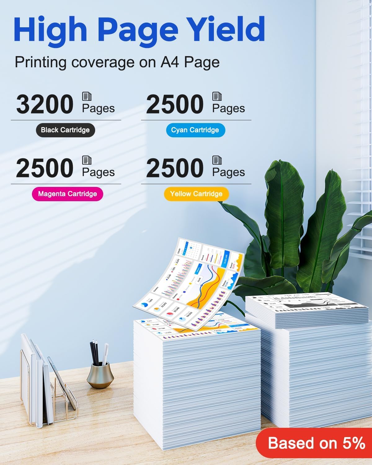 202X Toner Cartridges Set 4-Pack High Yield Toner Compatible for 202X CF500X Color Toner Cartridge for Color Laser Jet Pro MFP M254dw M281fdn M281fdw M281cdw M280nw M254dn M254nw Printer, BK/C/M/Y