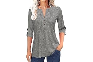 Elegant and Versatile: Women's Long Sleeve Pleated Tunic Top by von Maur