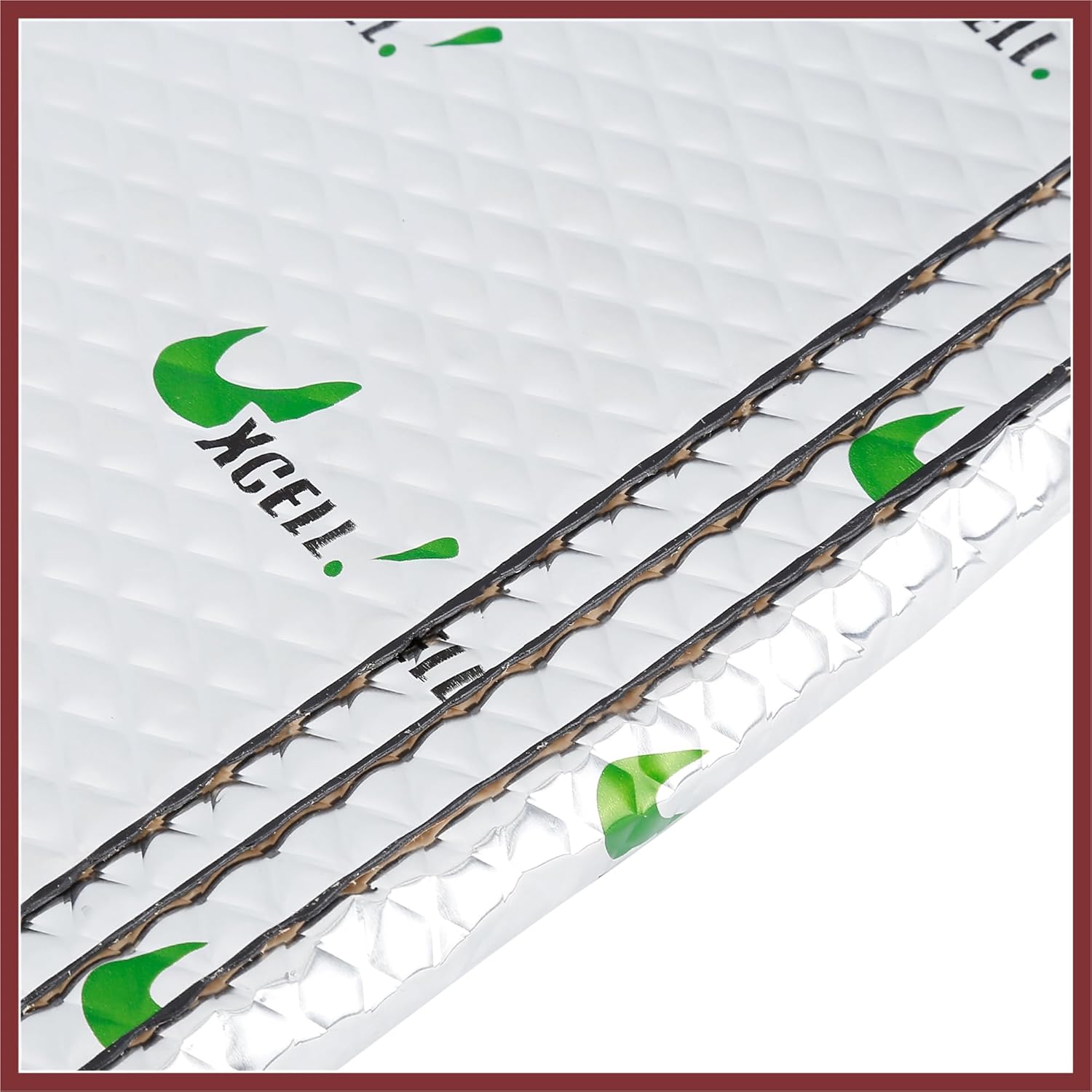 10pcs 80mil 25sqft Car Sound Deadener Heat Insulation Mat Butyl Pad Damping Self Adhesive Deadening Material Door Roof Floor Automobile Sound Barrier Vehicle Components Replace Parts