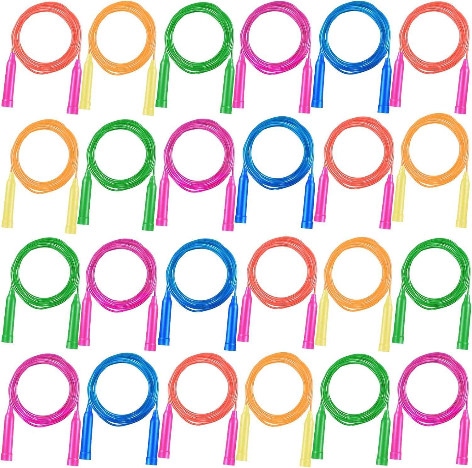 Sponsored Ad – 24 Pack Colorful Jump Ropes,7.3 Feet Jump Rope for Kids,Adjustable Outdoor Jump Ropes Skipping Rope,PVC Jumping Ropes Great Party Favor Sports Exercise Activities Birthday Gifts,Assorted Bright Colors