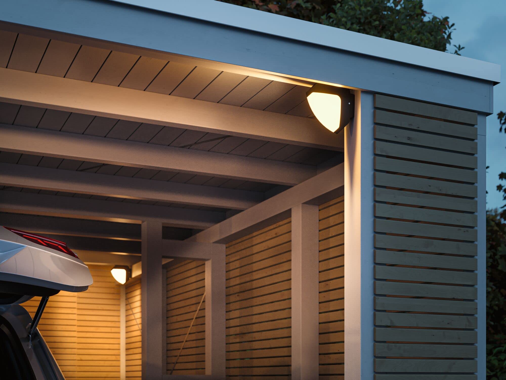 Paulmann 94516 LED outdoor luminaire wall luminaire Ikosea seawater resistant IP44 dusk/motion sensor warm white outdoor 3000K - Image 2
