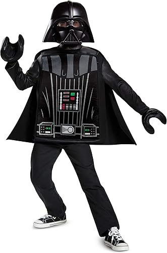 Disfraz de Darth Vader de Lego para niños, disfraz clásico de personajes infantiles con temática de Star Wars