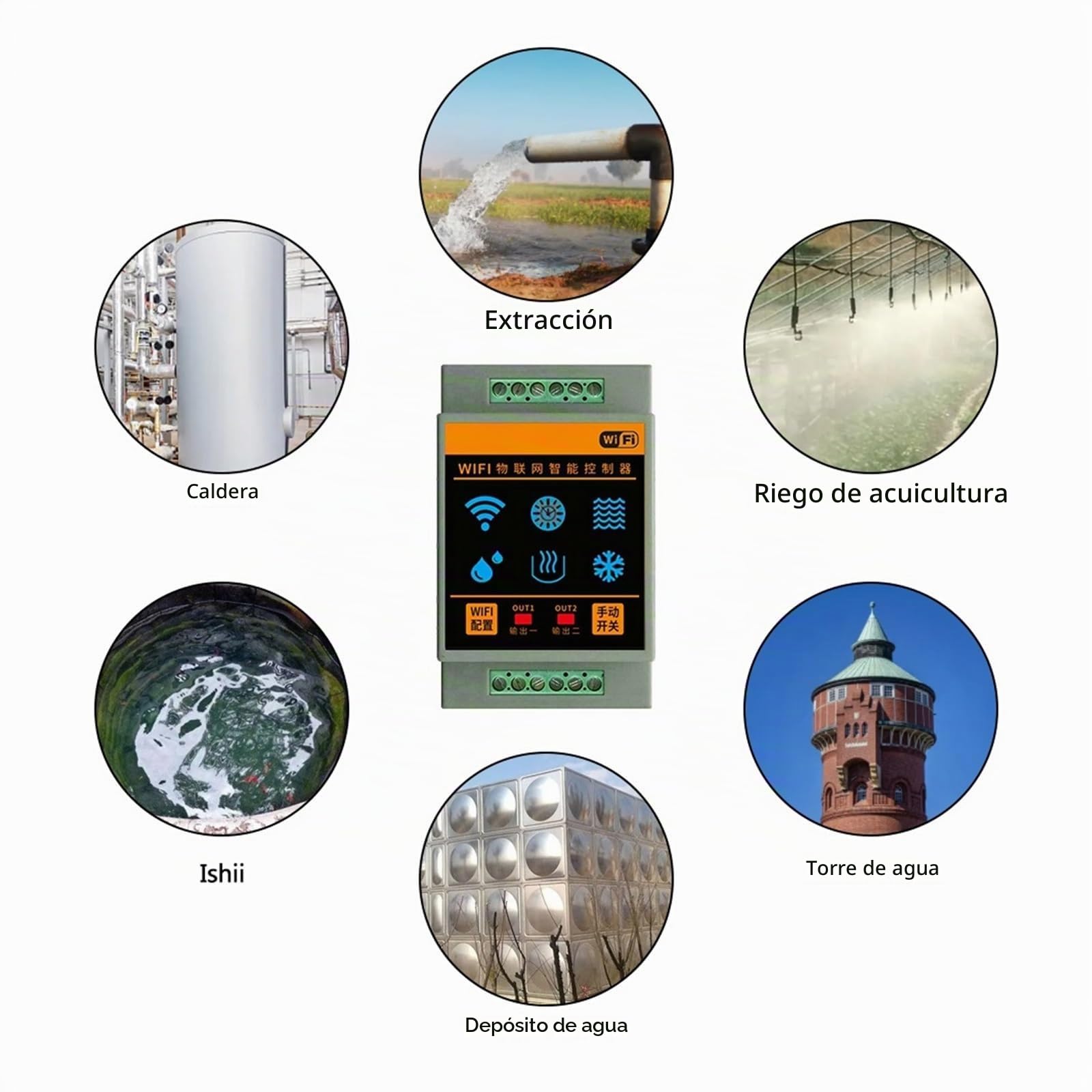 Sensor de Nivel de Agua for hogar Inteligente, Controlador WiFi, Alarma de inundación por Fuga, de detección de Flujo de Tanque de natación, protección contra Fugas