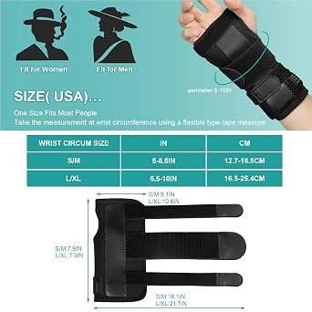 Wrist Thumb Brace Heating Pad for Arthritis and Carpal Tunnel Relief, Heated Wrap for Sprains Trigger Thumb, Heated Wrist Brace, Heated Wrist Wrap,Tendonitis Wrist Hand Pain Relief,Heating Pad(S)