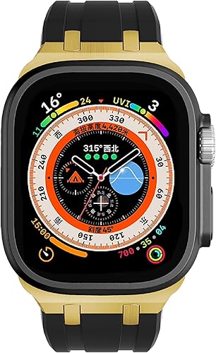Miniatura 3 de VeveXiao Correa resistente de diseñador de lujo compatible con Apple Watch UltraUltra2, correa de repuesto impermeable para iWatch Series 9, 8, 7,