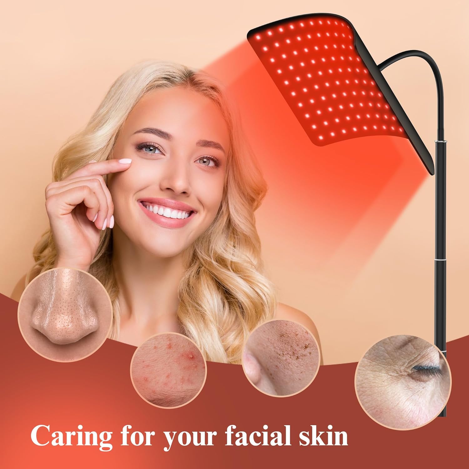 Red Light Therapy for Body, Infrared Light Therapy Panel with Stand, Red Light Therapy Lamp, 660nm Deed Red Light and 850nm - Image 3