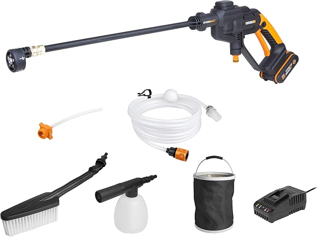 WORX WG620E.2 18V (20V Max) Cordless Hydroshot Portable Pressure Cleaner-Full Kit w/Fast Charger