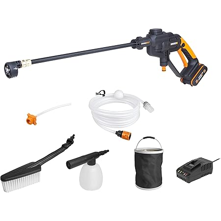 WORX WG620E.2 18V (20V Max) Cordless Hydroshot Portable Pressure Cleaner-Full Kit w/Fast Charger