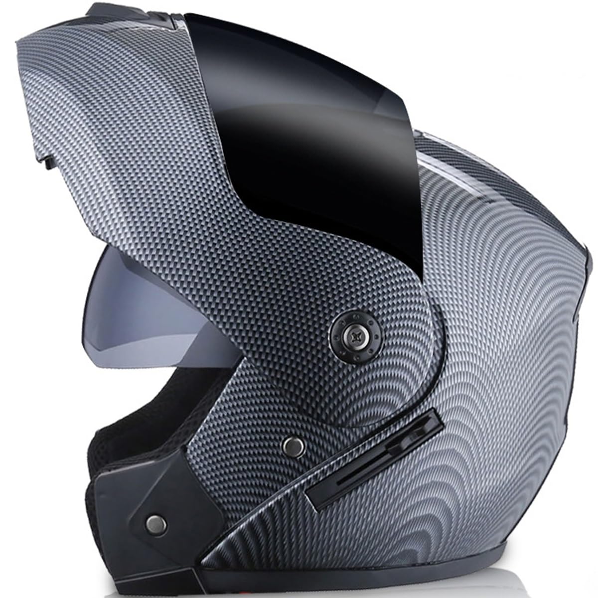 Casco Moto Anteriore Ribaltabile Solido Omologato ECE Moto Unisex Bici Da Strada Touring Sistema Ribaltabile Modulare Coperchio Anticaduta