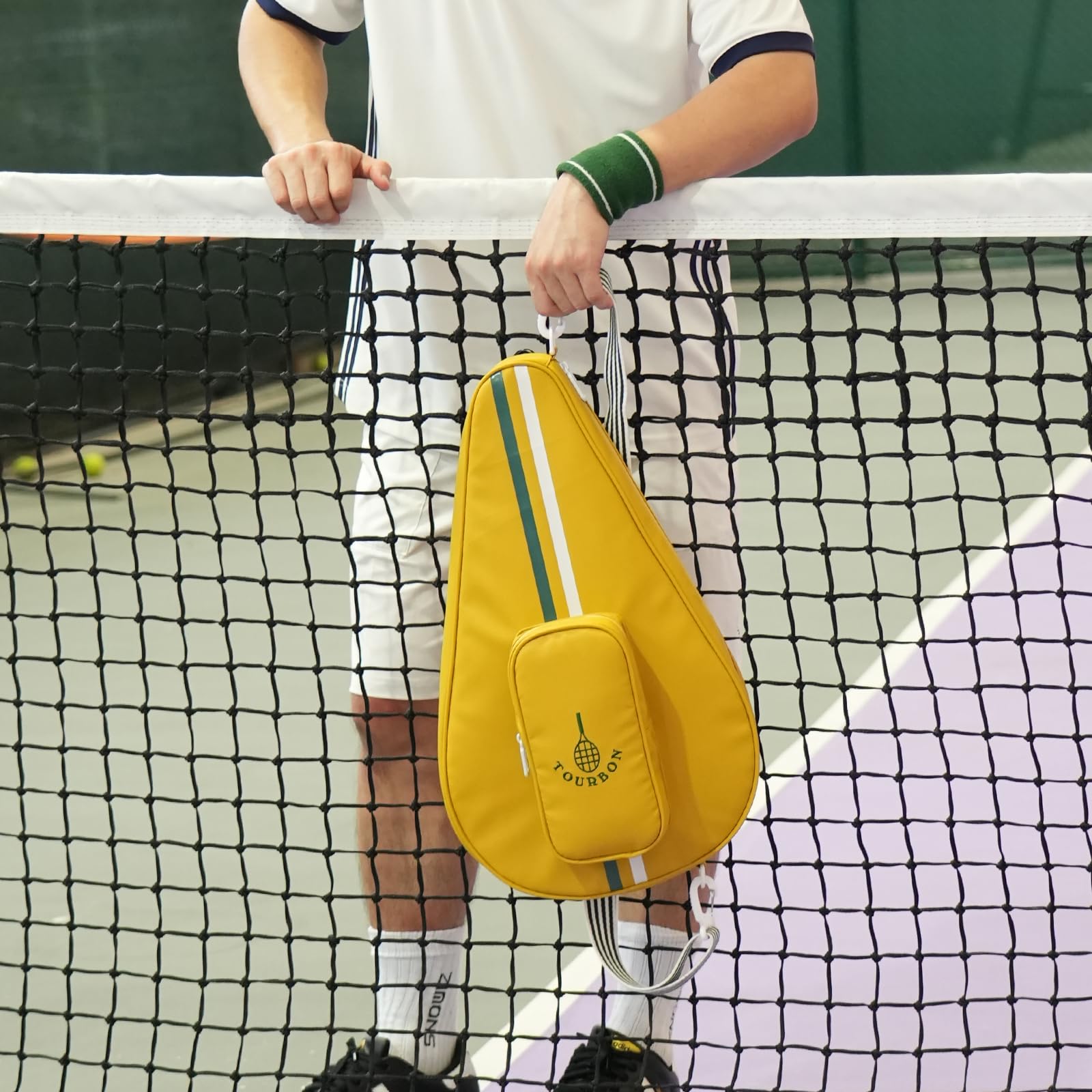 Padel Tasche für 1 Schläger oder 2 Pickleball Paddles, Crossbody Bag