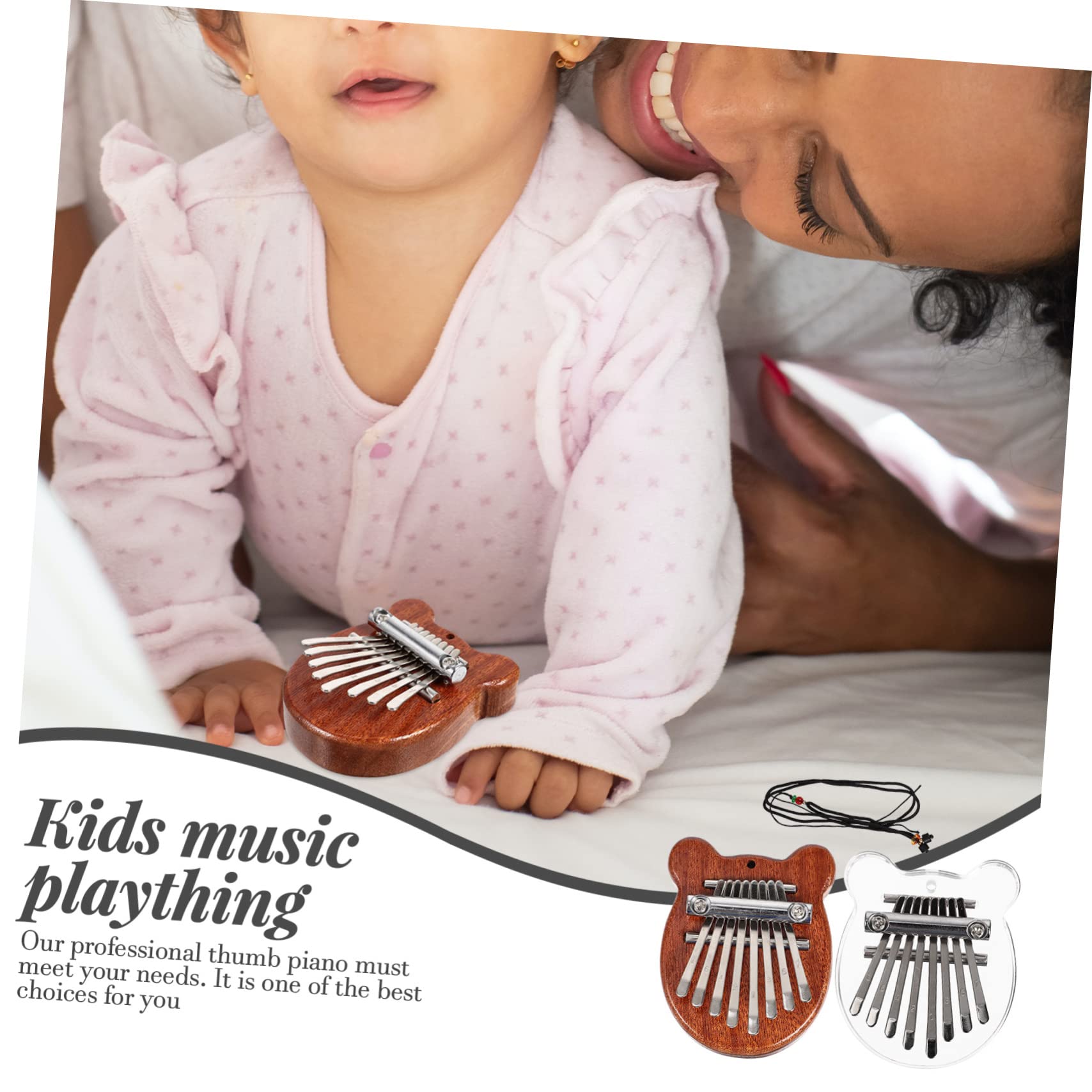 Alasum 8kawałki Mini Kalimba Nutów Dla Instrument Muzyczny z Kartonowym Motywem Idealny Dla Początkujących i Jako Dekoracja Do Domu
