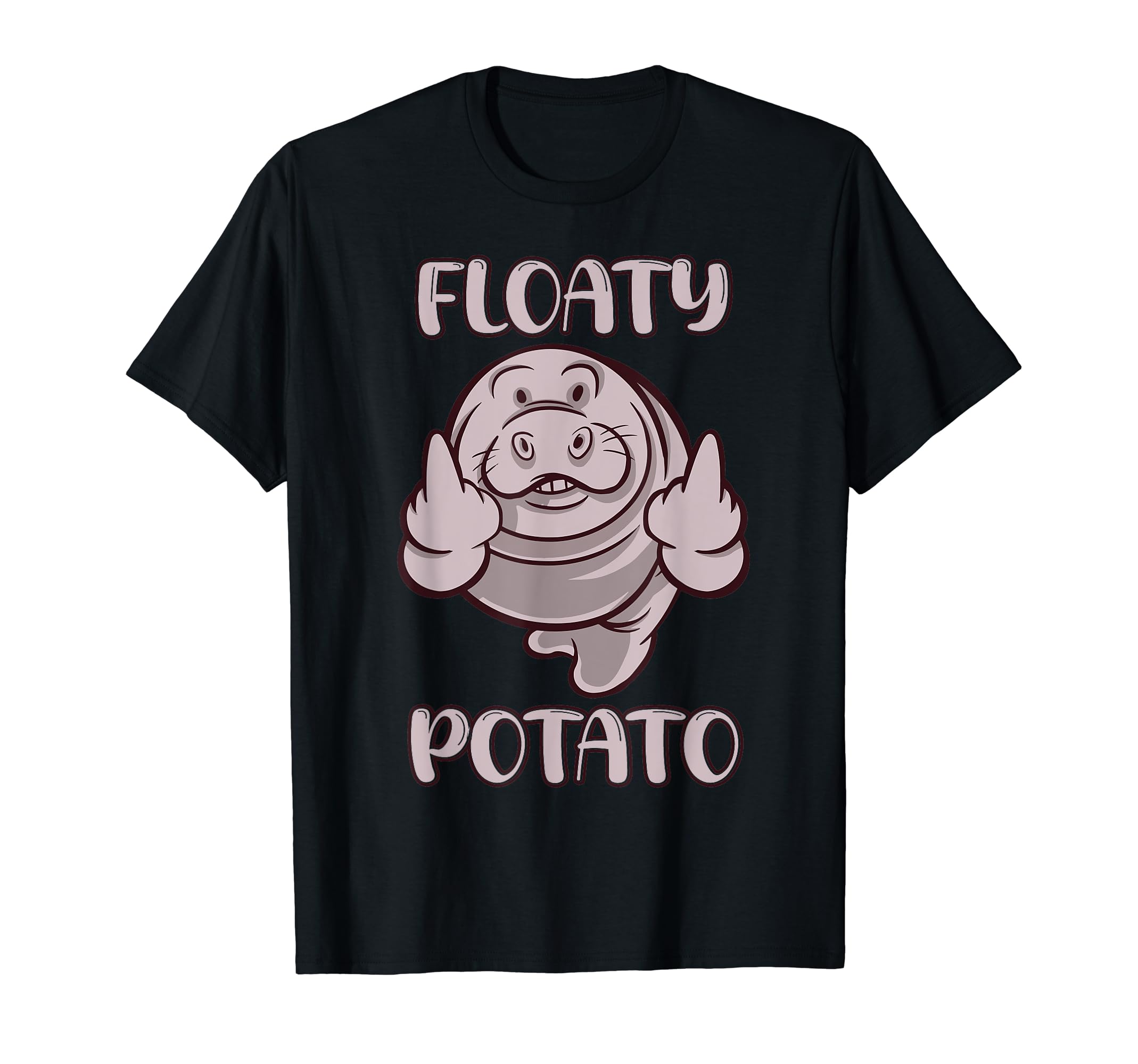 Funny seahow saying Floaty Potato Ocean Manatee T-Shirt